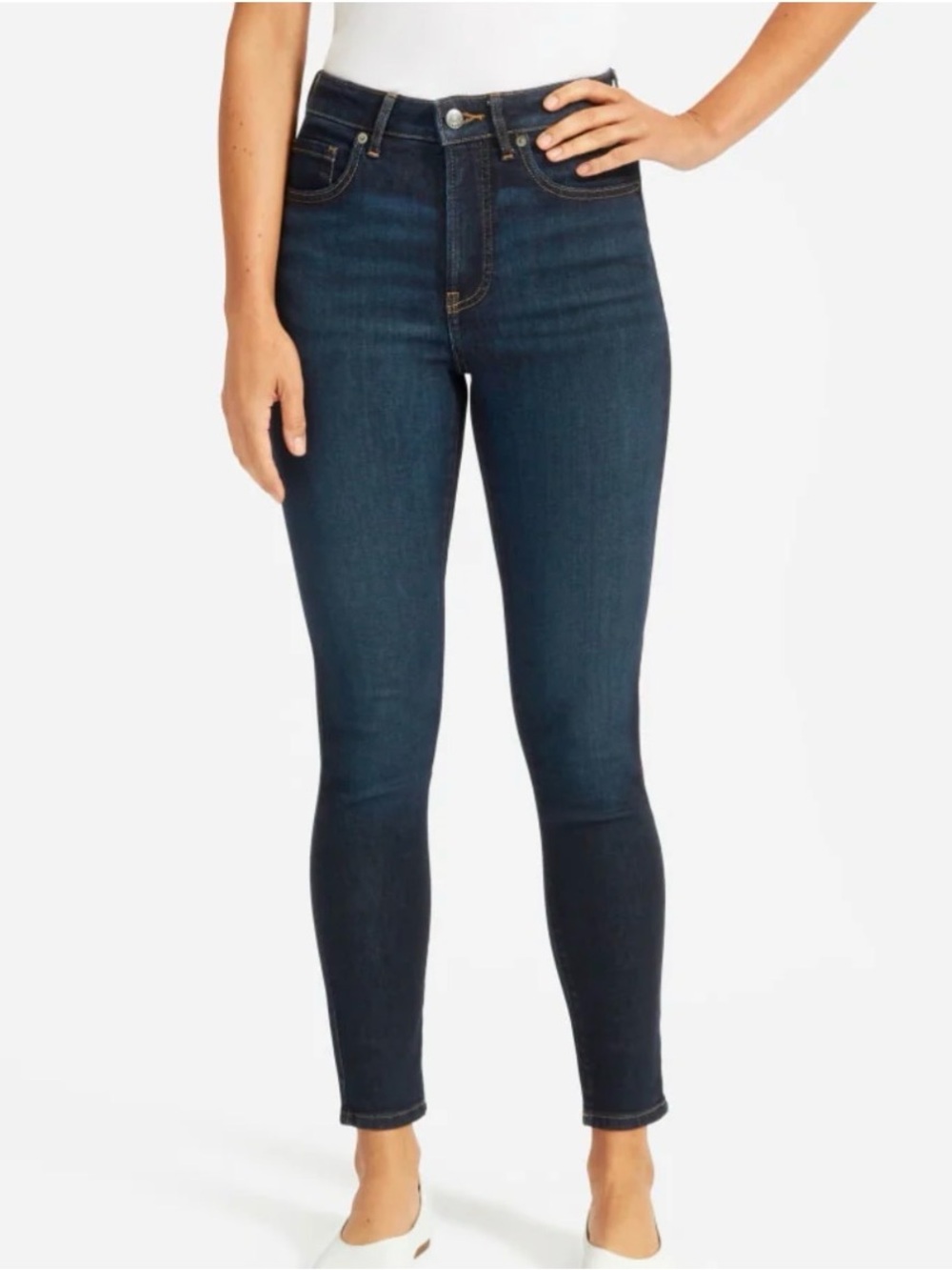 Everlane The Curvy Authentic High-Rise Skinny Jeans Crop 31
